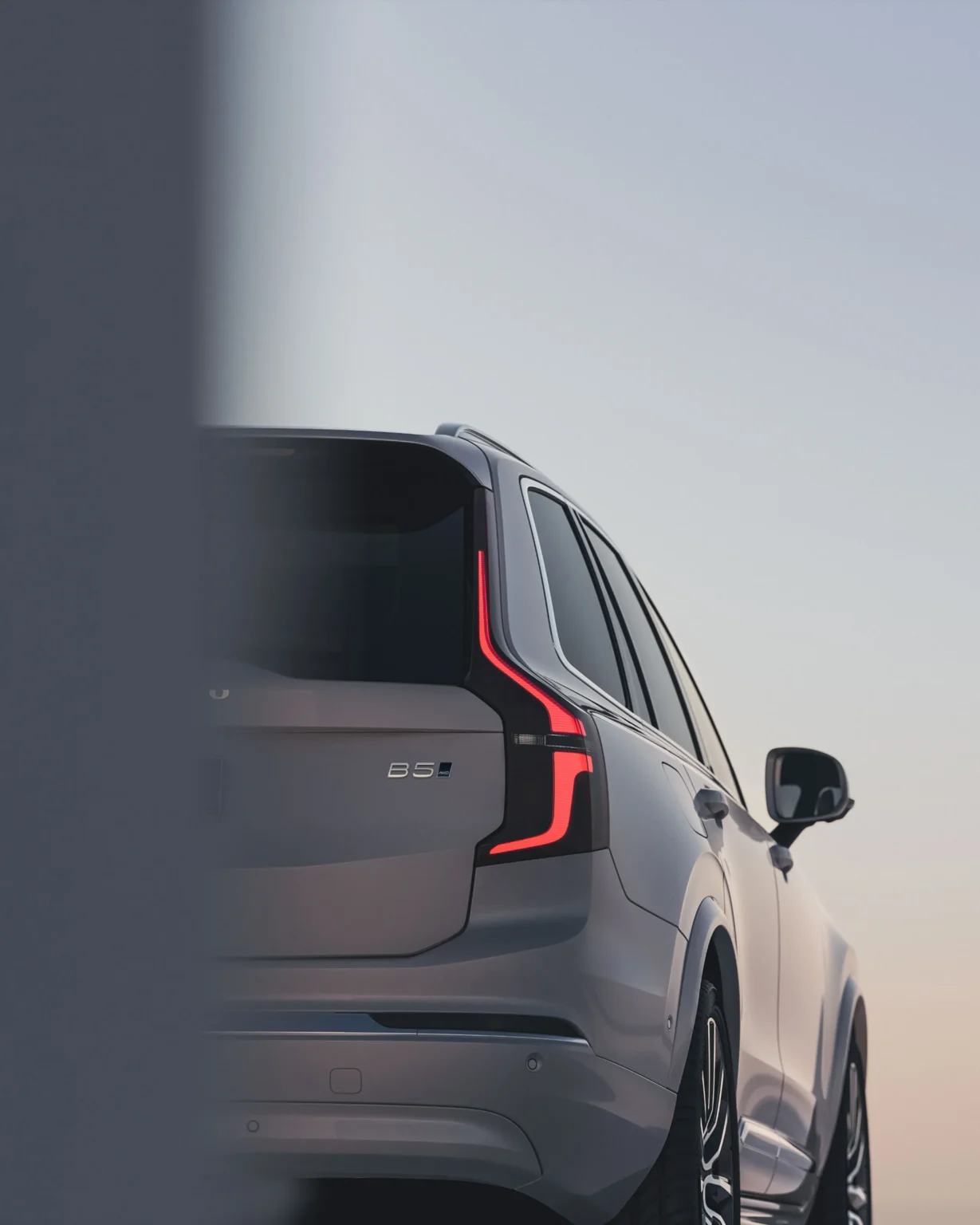 Close-up of a Volvo XC90 tail light