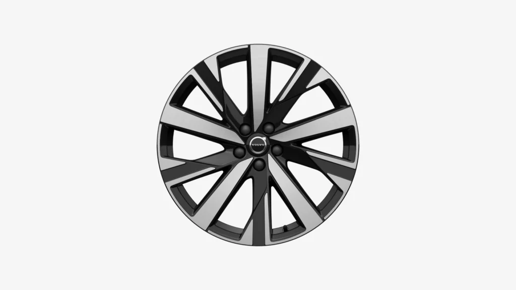 20-inch 5-multi-spoke glossy black diamond-cut wheel for the Volvo XC90