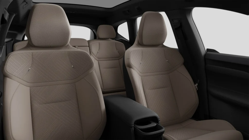 Volvo EX60 seats in Cardamom