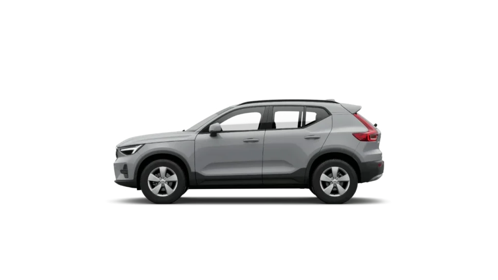 Side view of the Volvo XC40 in grey