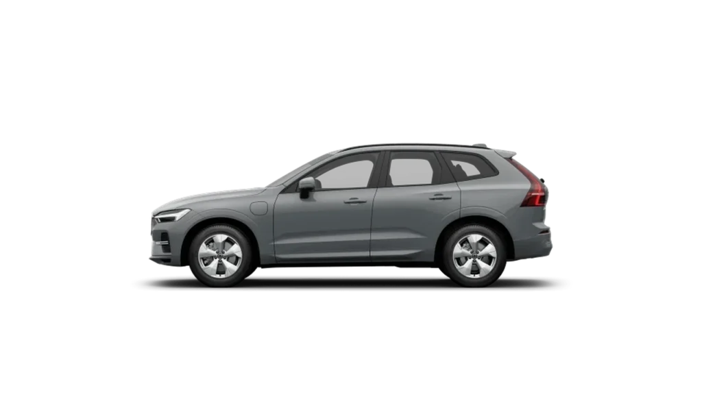 Side view of the Volvo XC60 Plug-in Hybrid in grey