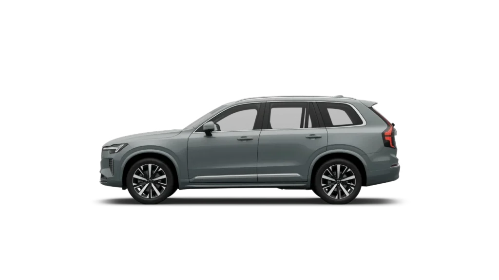 Side view of the Volvo XC90 in grey
