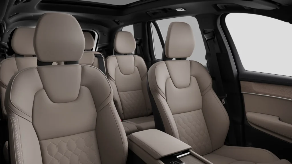 Volvo XC90 Plug-in Hybrid interior in Cardamom